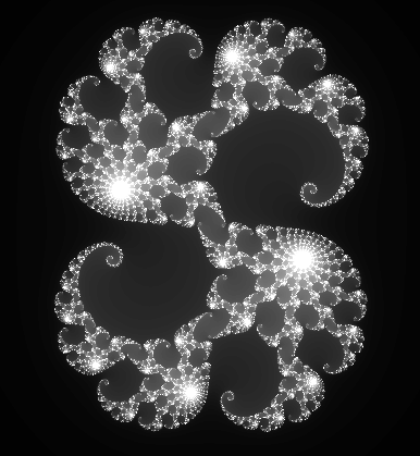 Conjunto de Julia con un máximo de 500 iteraciones por punto y un número C = 0.28 + 0.008i